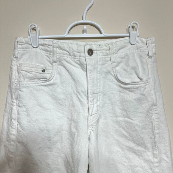 Anthropologie Pilcro The Adi Midrise Flare White Jeans 26 Women - Picture 3 of 12